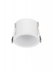 Biała okrągła oprawa sufitowa podtynkowa wpuszczana GU10 minimalistyczna Luces Exclusivas
